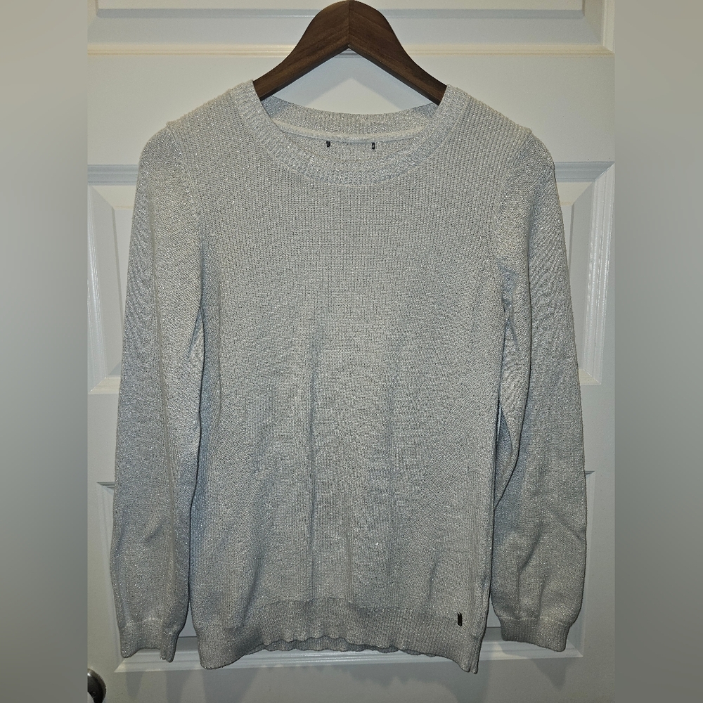 Tommy Hilfiger Sparkly Creamy White Knit Sweater